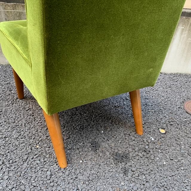カリモク60 カフェチェア モケットグリーン