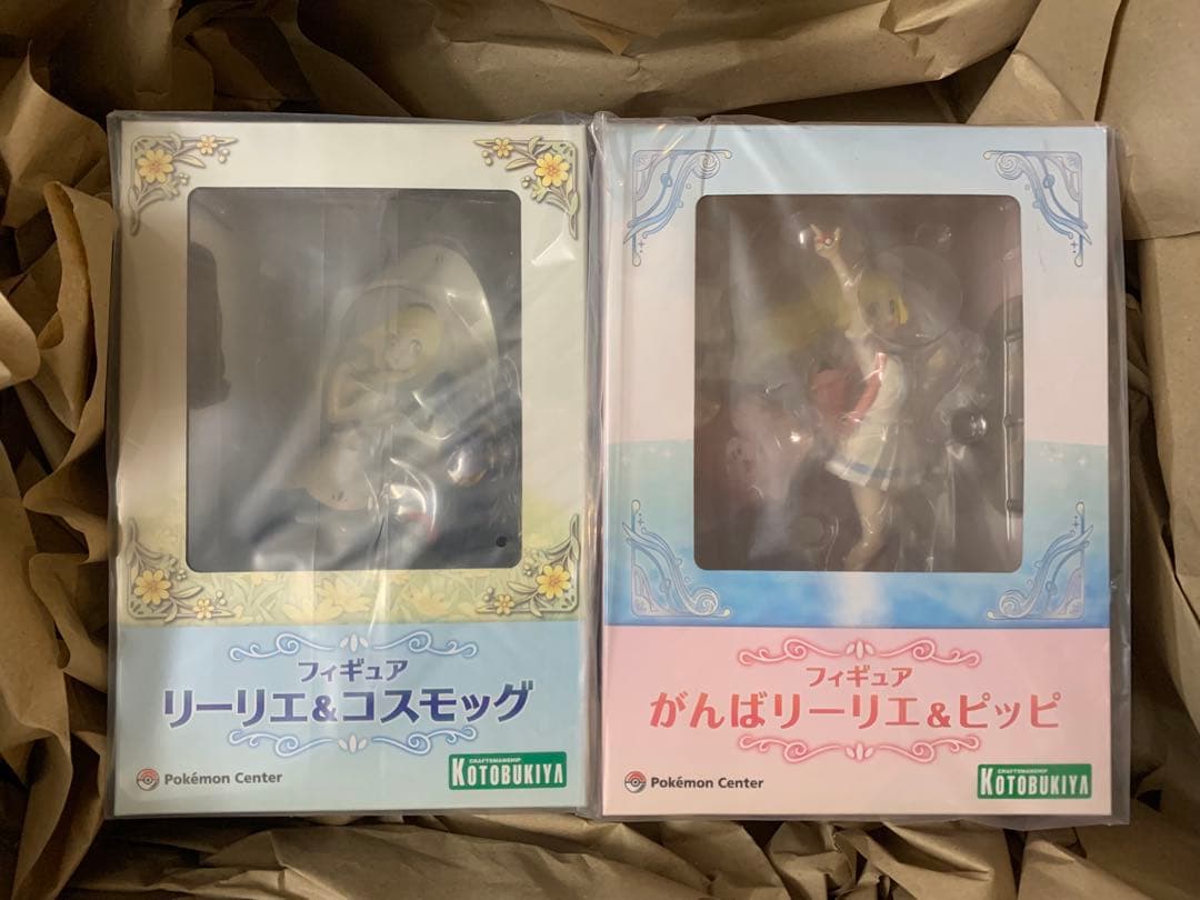 【未開封2点セット】①がんばリーリエ＆ピッピ②リーリエ＆コスモッグ フィギュア