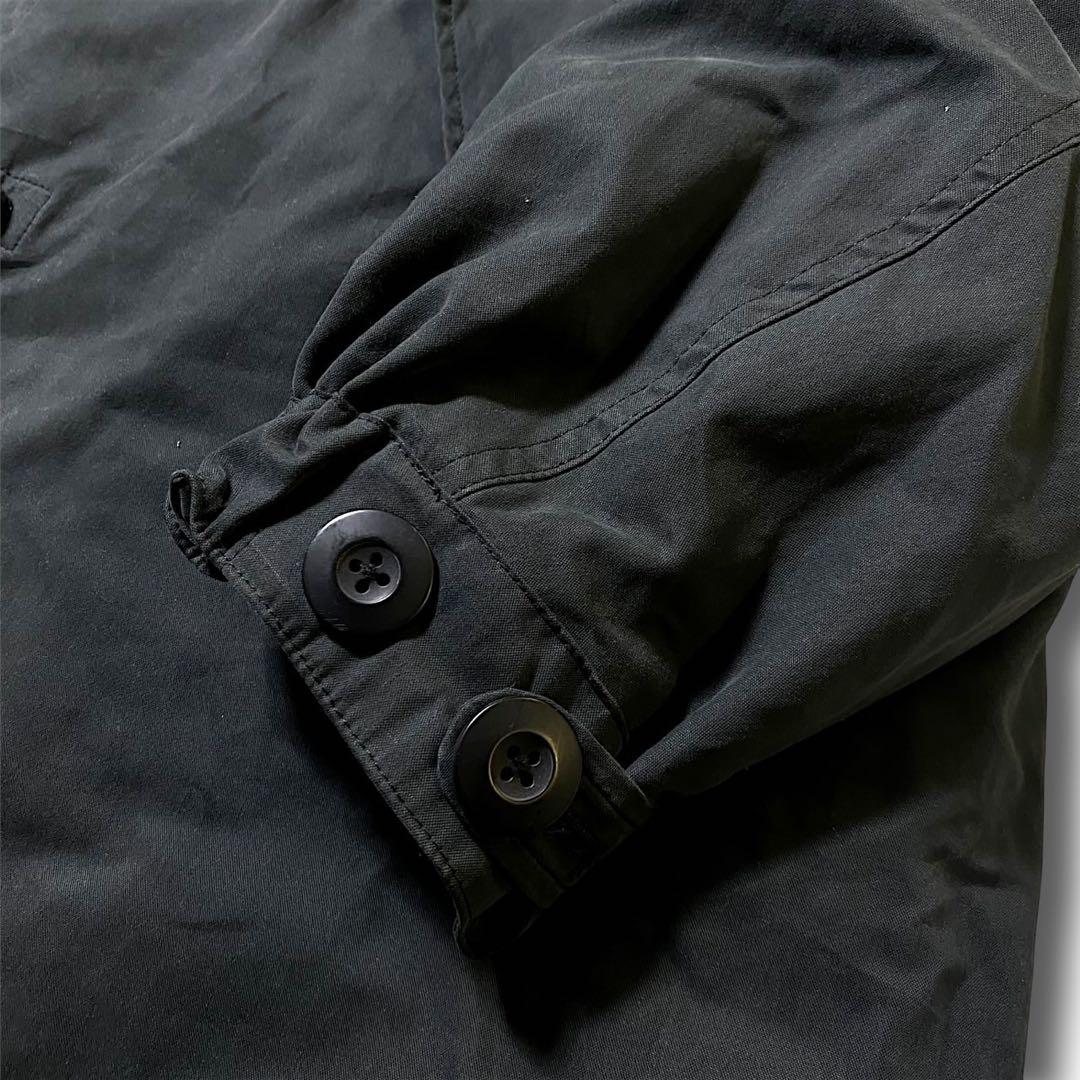 M ビームス 裏地キルティング ビッグシルエット 2way モッズコート 黒