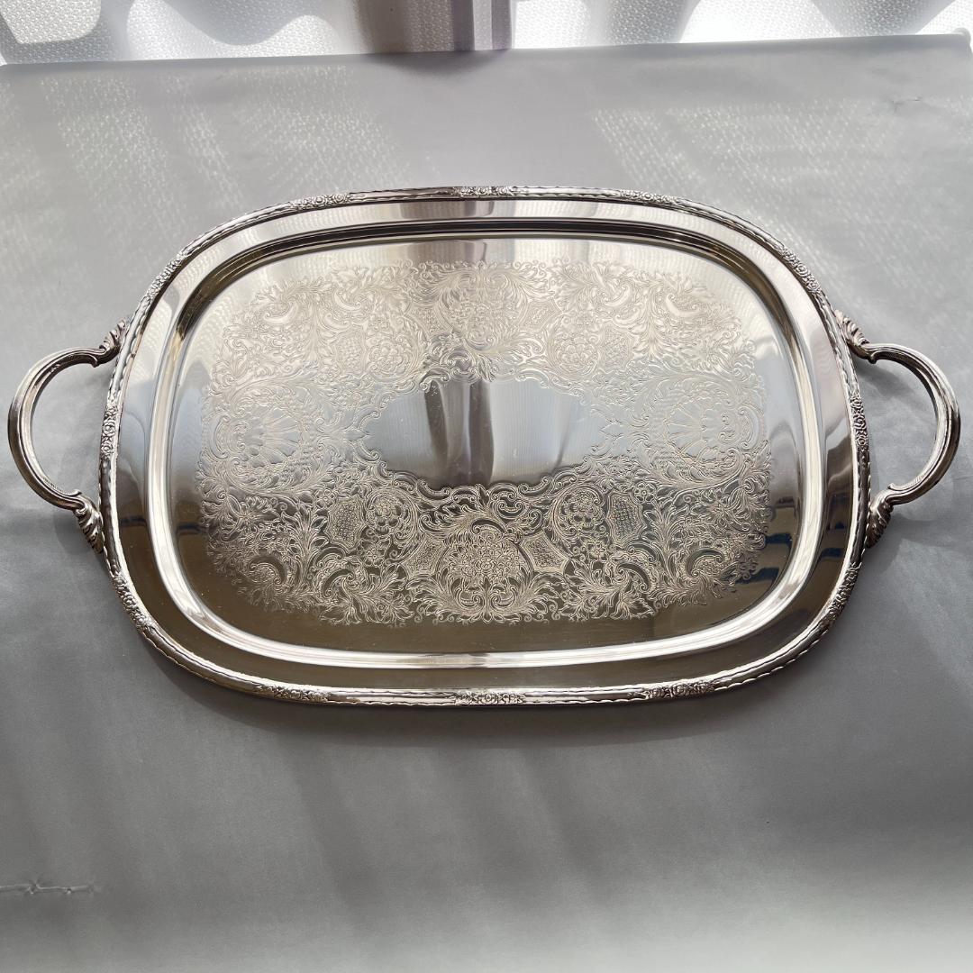 【CAMILLE】ティーサービス 5点 トレー ティーポット 薔薇のレリーフ