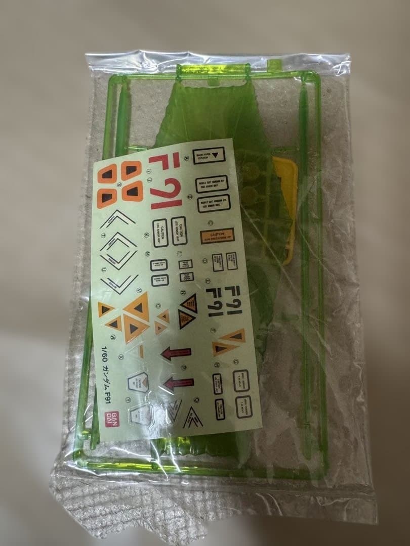 ＊【未組立・当時物】1/60 ガンダムF91 ビッグスケールモデルキットバンダイ