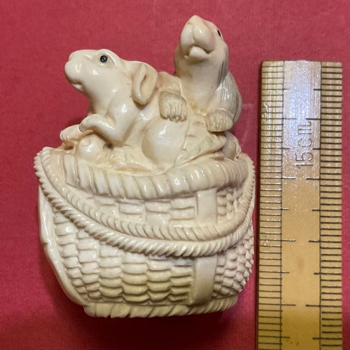 アンティーク 根付 うさぎ