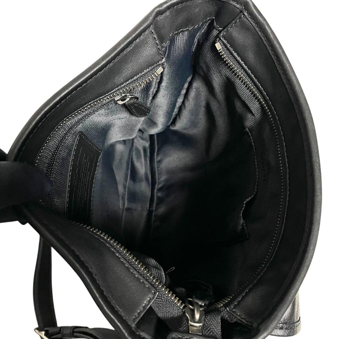 ✨極美品✨COACH コーチ メッセンジャーバッグ レザー ブラック 斜め掛け