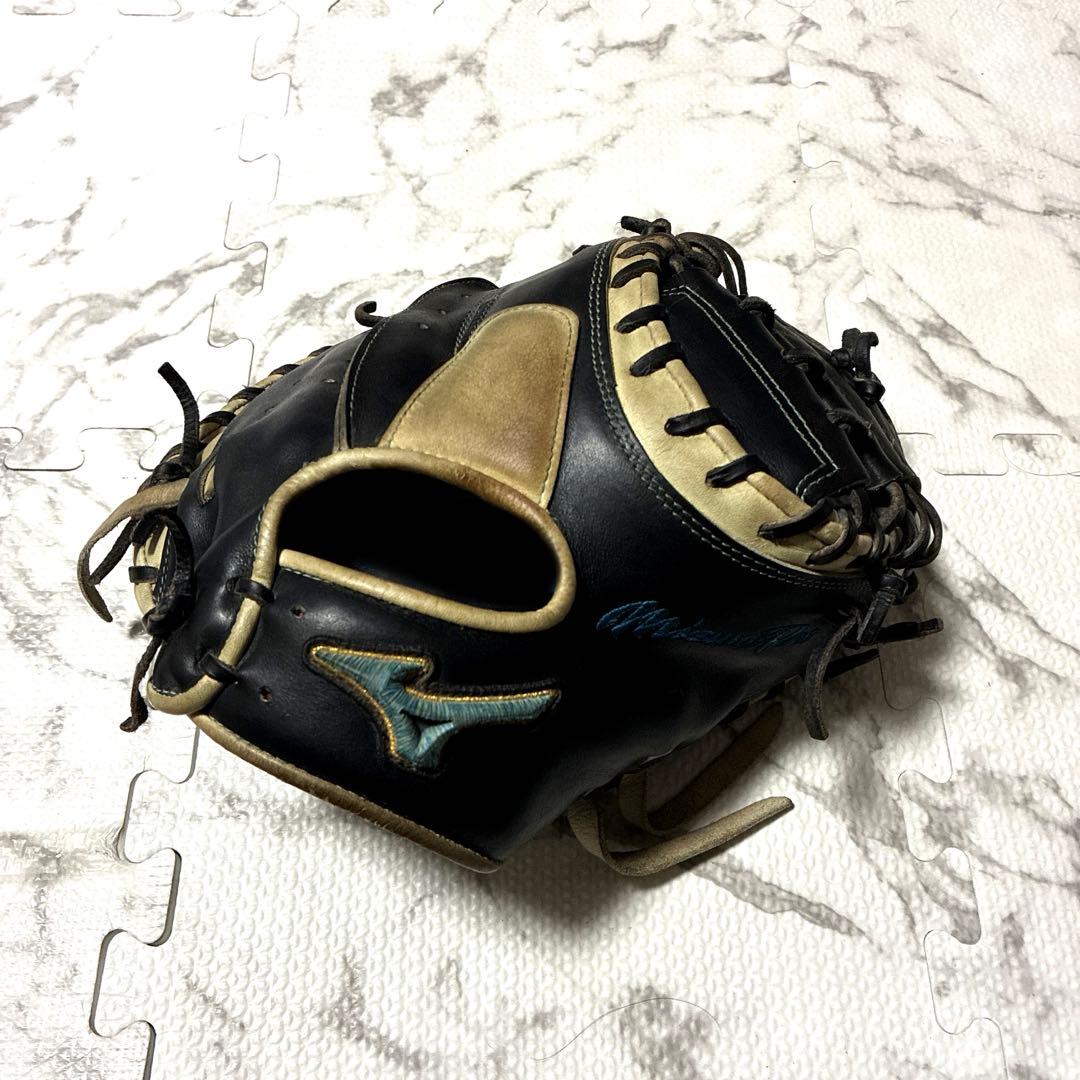 【最終値下げ】ミズノプロ キャッチャーミット 軟式グローブ 黒/キャメル