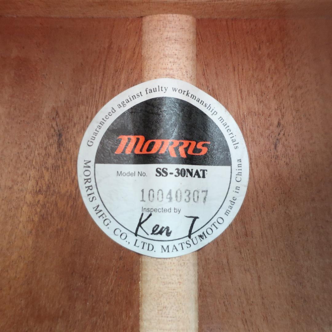 美品 Morris SS-30NAT ミニギター トップ単板 マホガニーボディ