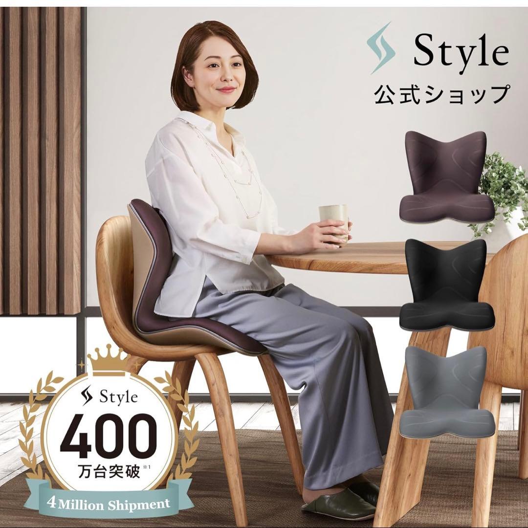 ★ スタイル プレミアム シリーズ★人間工学クッション ブラック