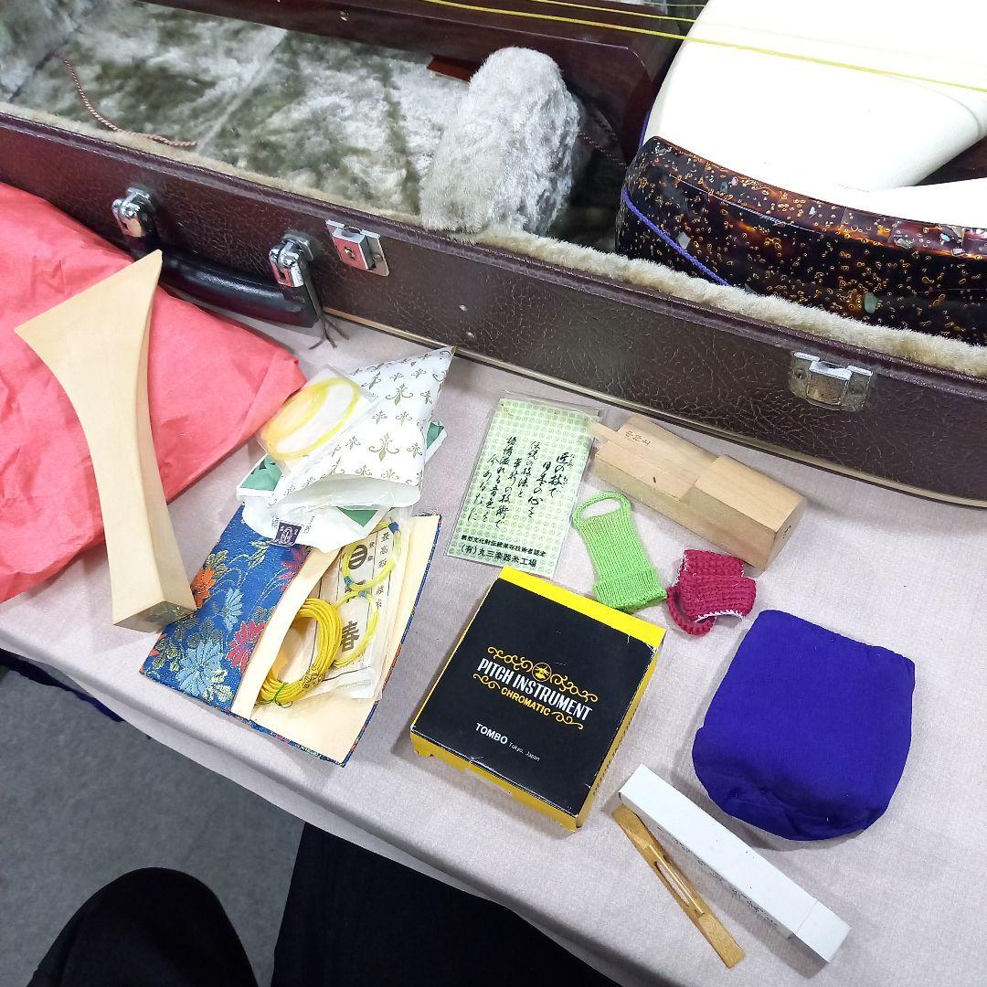 三味線 全長約100cm ハードケース付き 現状渡し