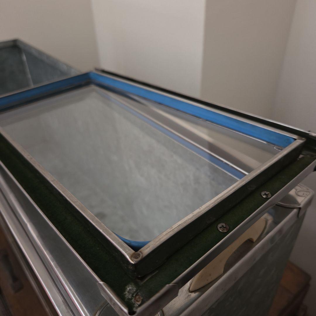 駄菓子ケース　ブリキ　レトロ　古雑貨　駄菓子屋　インテリア　コレクションケース