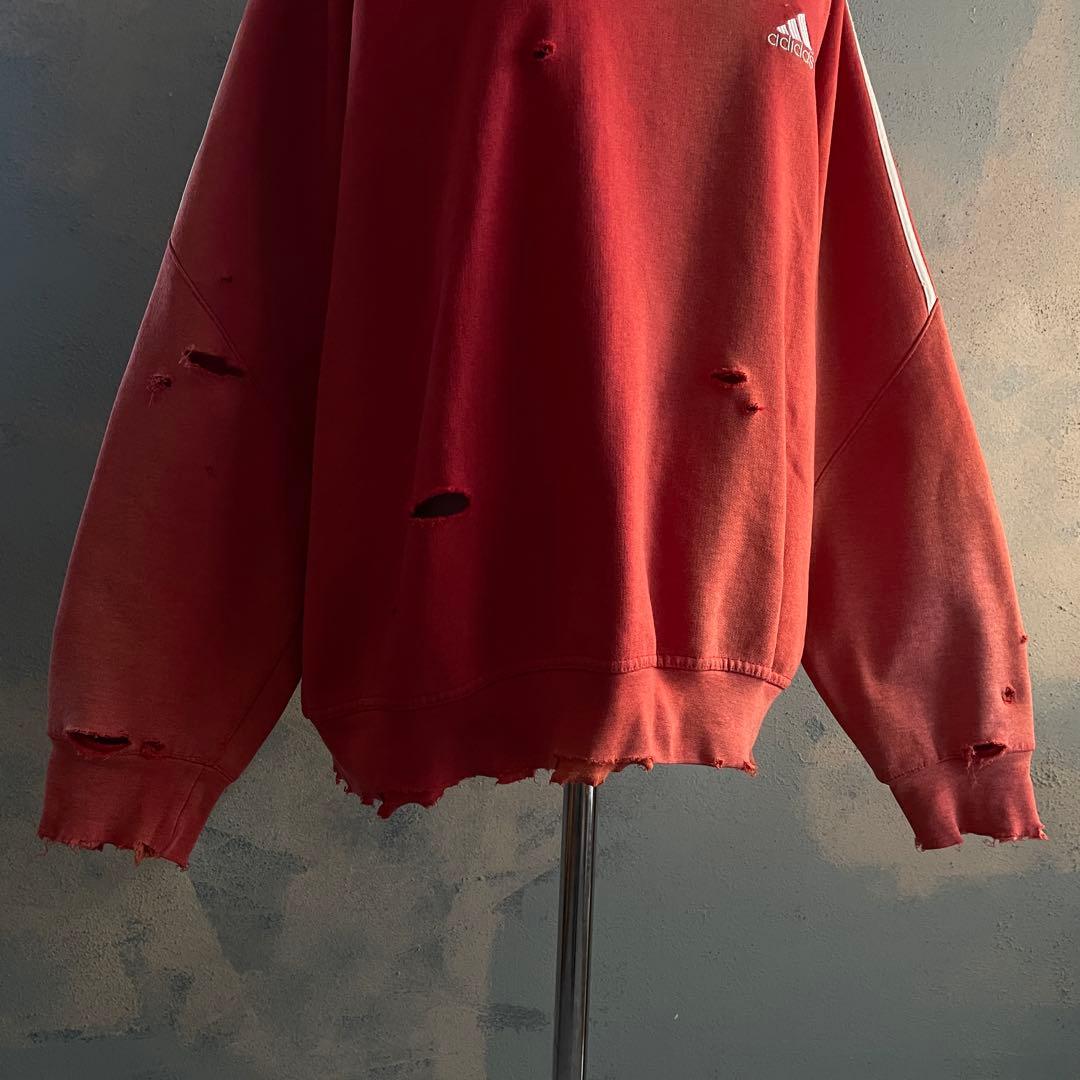 00's adidas”one point“broken boro sweat