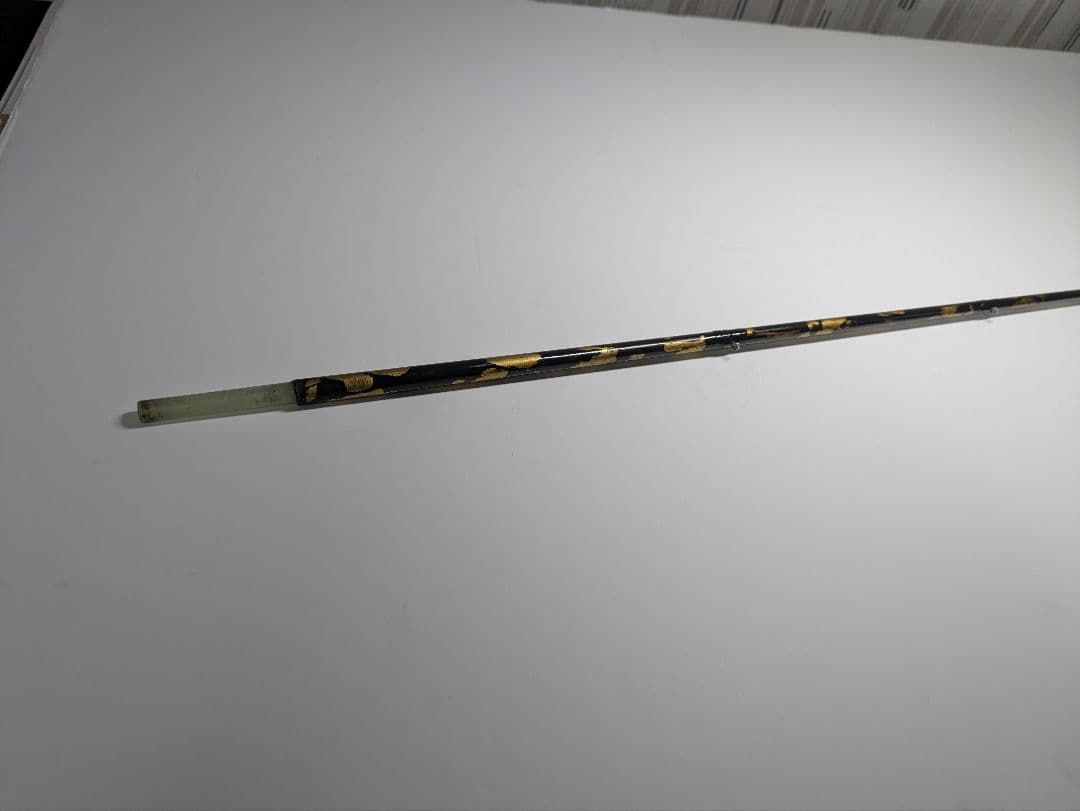『自作 筏竿 赤金 ツーピースロッド 穂先1本付き』