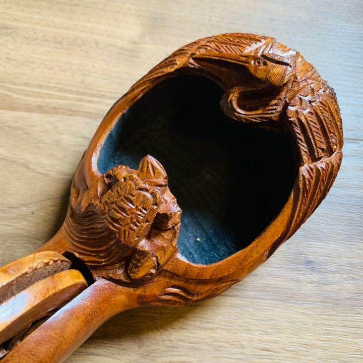 坪源 墨壺 ツルカメ坪 神代仕上 225mm 鶴亀  欅 宮大工 大工 神社仏閣