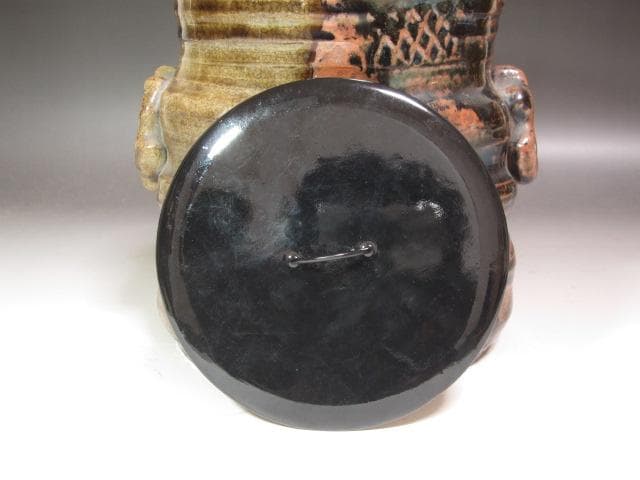 ★古瀬戸　耳付水指　裏千家十代認徳斎　裏千家十五代鵬雲追書がございます★x406