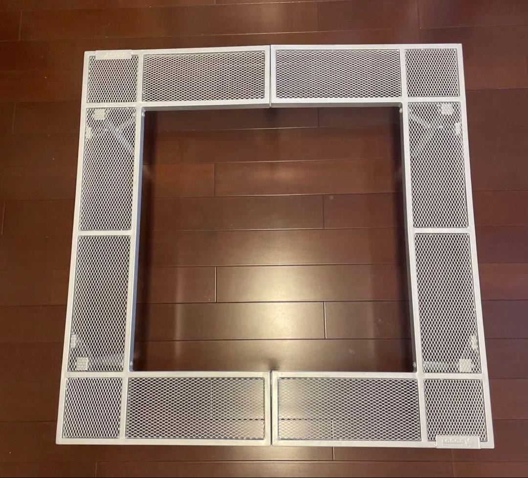 LOGOS 囲炉裏テーブル 金属メッシュ 四角形