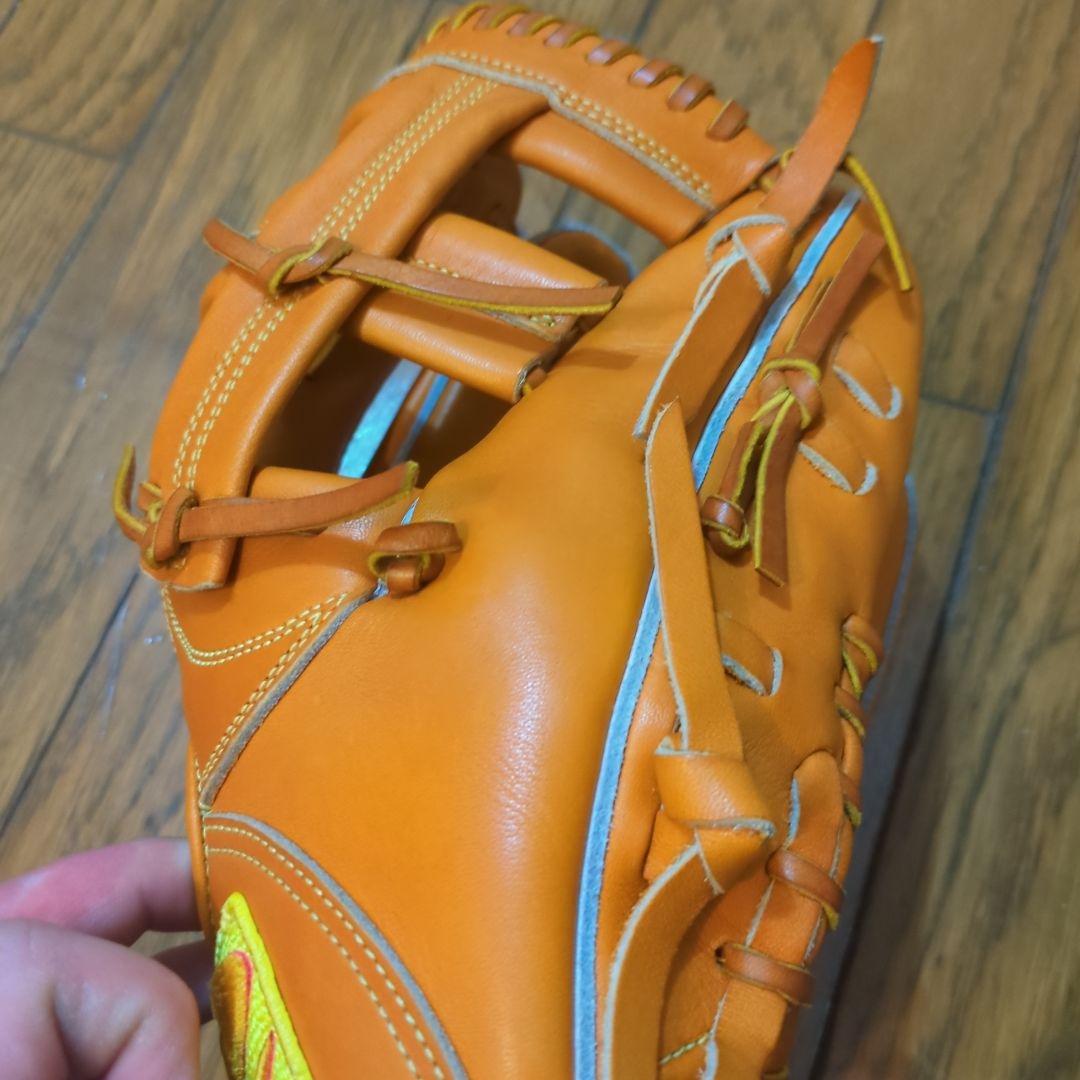 Donaiya 一般用軟式野球グローブ オレンジ