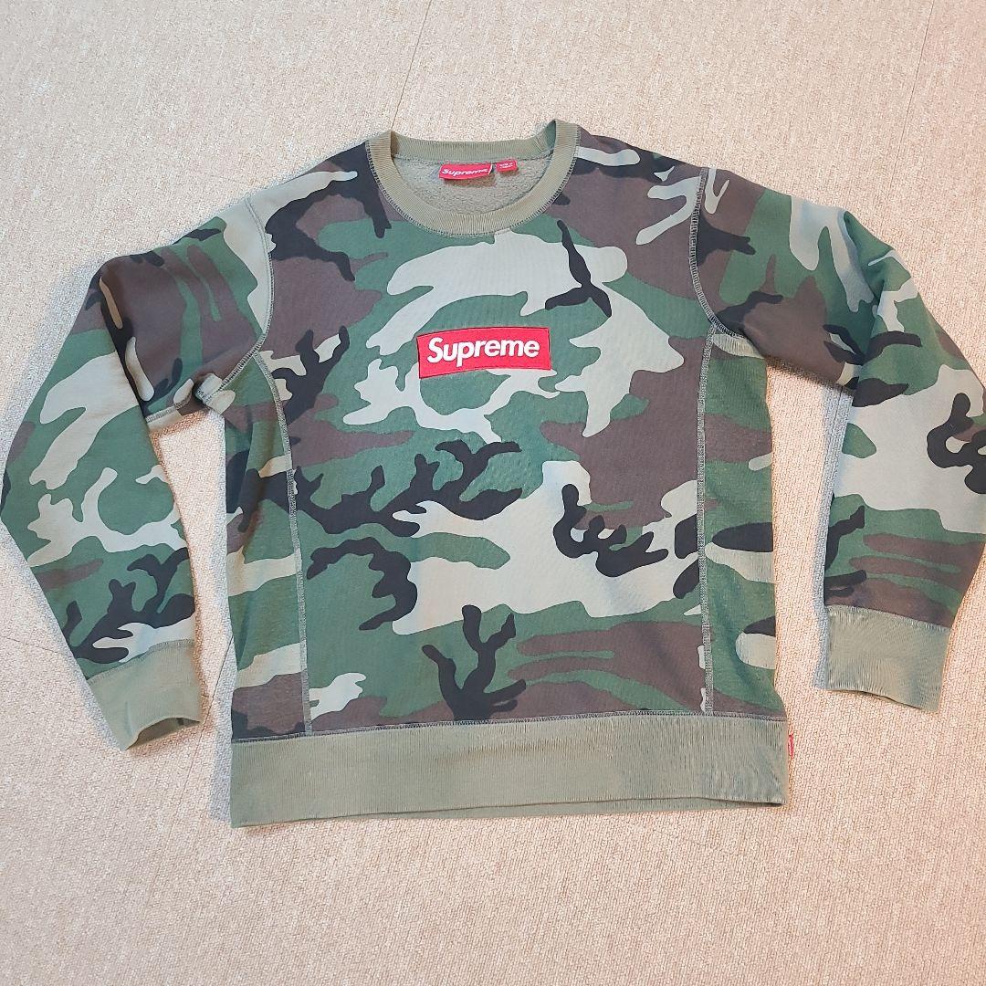 u*f様 Supreme ボックスロゴ トレーナー 迷彩柄 Sサイズ