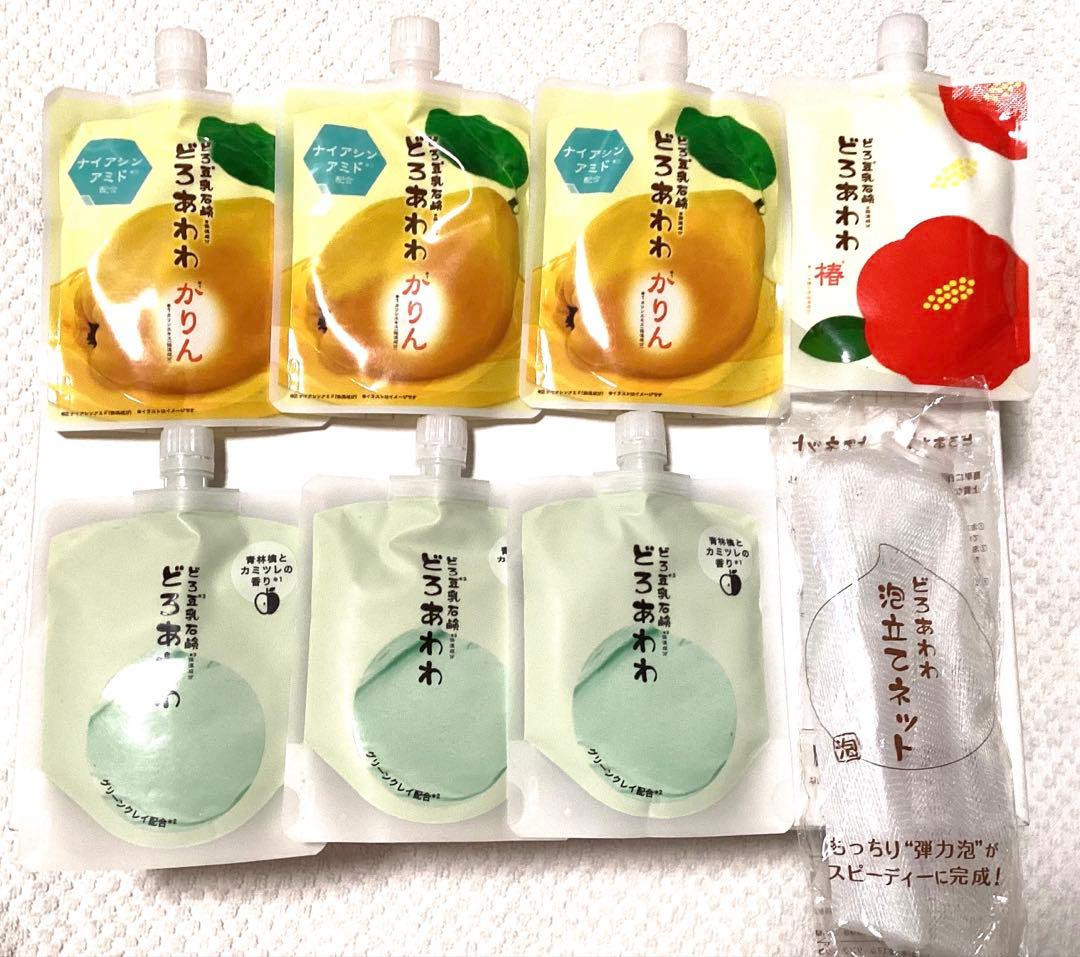 健康コーポレーション どろあわわ洗顔 かりん 椿 青林檎とカミツレの香り 洗顔料