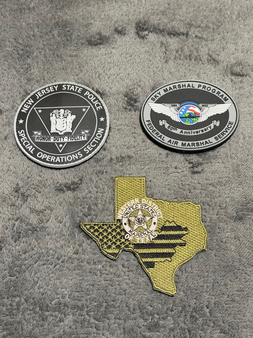 レア　実　マーシャル　ポリス　パッチ　3種類