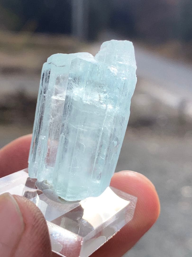 アクアマリン 原石 天然石 パキスタン産 結晶 透明 インテリア ジュエリー 3