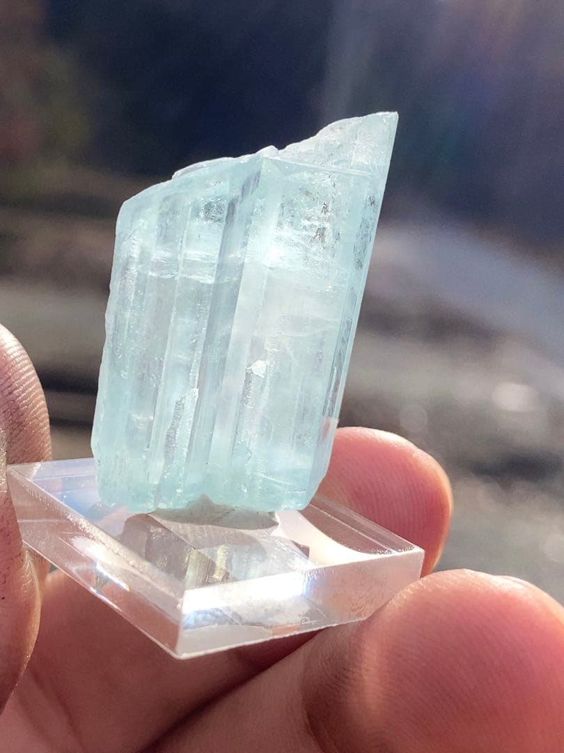 アクアマリン 原石 天然石 パキスタン産 結晶 透明 インテリア ジュエリー 3