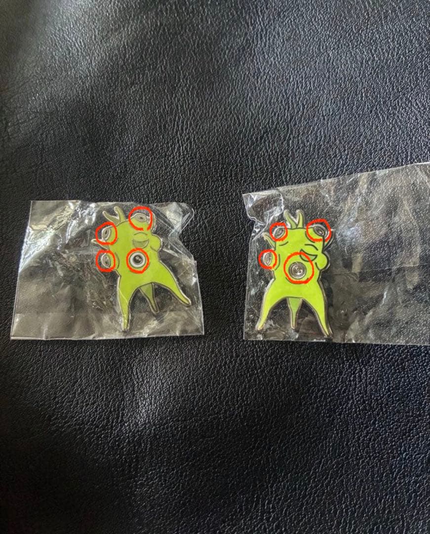 激レア レネピンバッジエラー品 ＆ レネピン正規品 2個セット