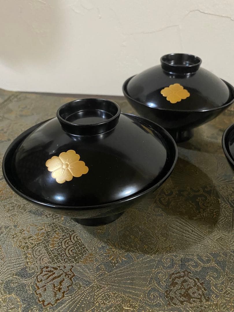 茶道具　懐石道具　輪島塗　吸物椀　超美品　木箱入り