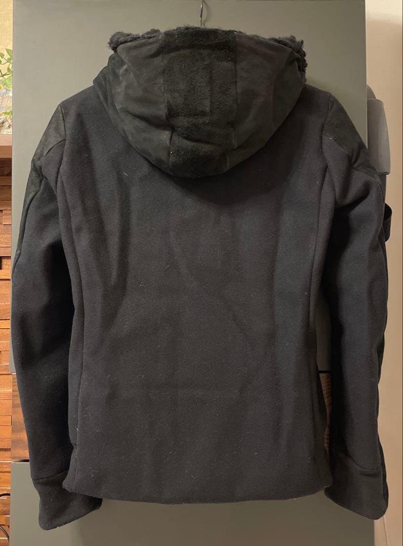 OURET ヌバック レザー メルトン ダウンジャケット 2