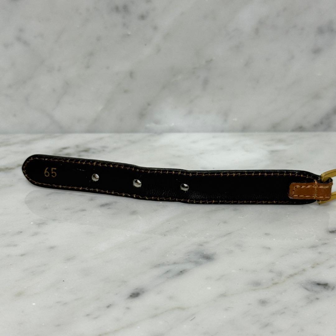 90s OLD CELINE セリーヌ ベルト 本革 馬車金具 ホース 細ベルト