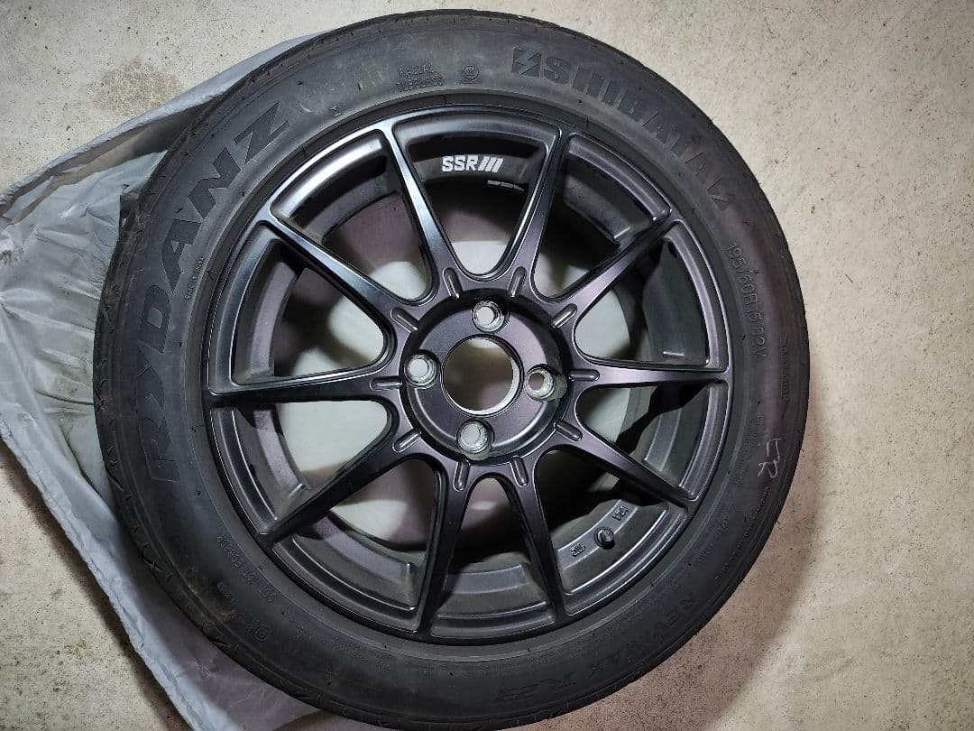 o*1様 SSR GT X01 フラットブラック 15インチ6.0J +45.0