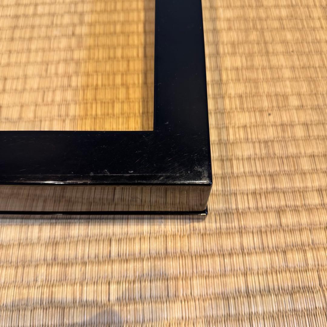 蒔絵師 細川司光 作 遠山蒔絵 炉縁 共箱 木製漆器 茶道具