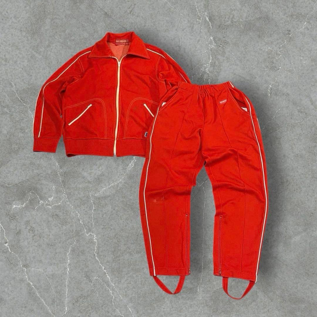 ★ 超希少 ★80s ヒットユニオン ジャージ セットアップ 刺繍ロゴ ステッチ