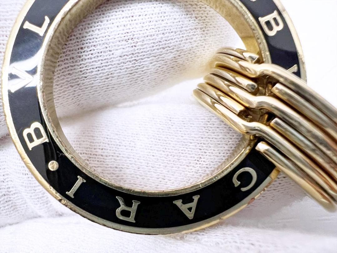 現行　BVLGARI　ブルガリ　ブルガリブルガリ　キーリング　3連　35279