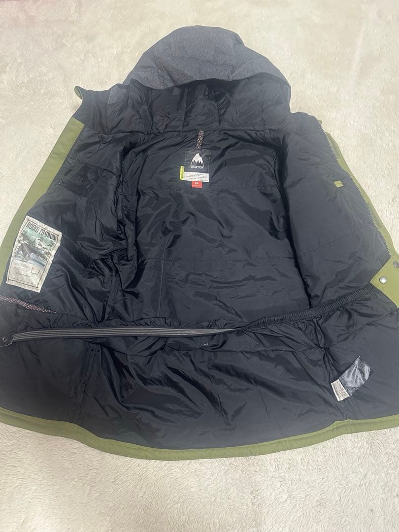 BURTON 上下スノーボードウェア XL160センチ 子ども用 オリーブ