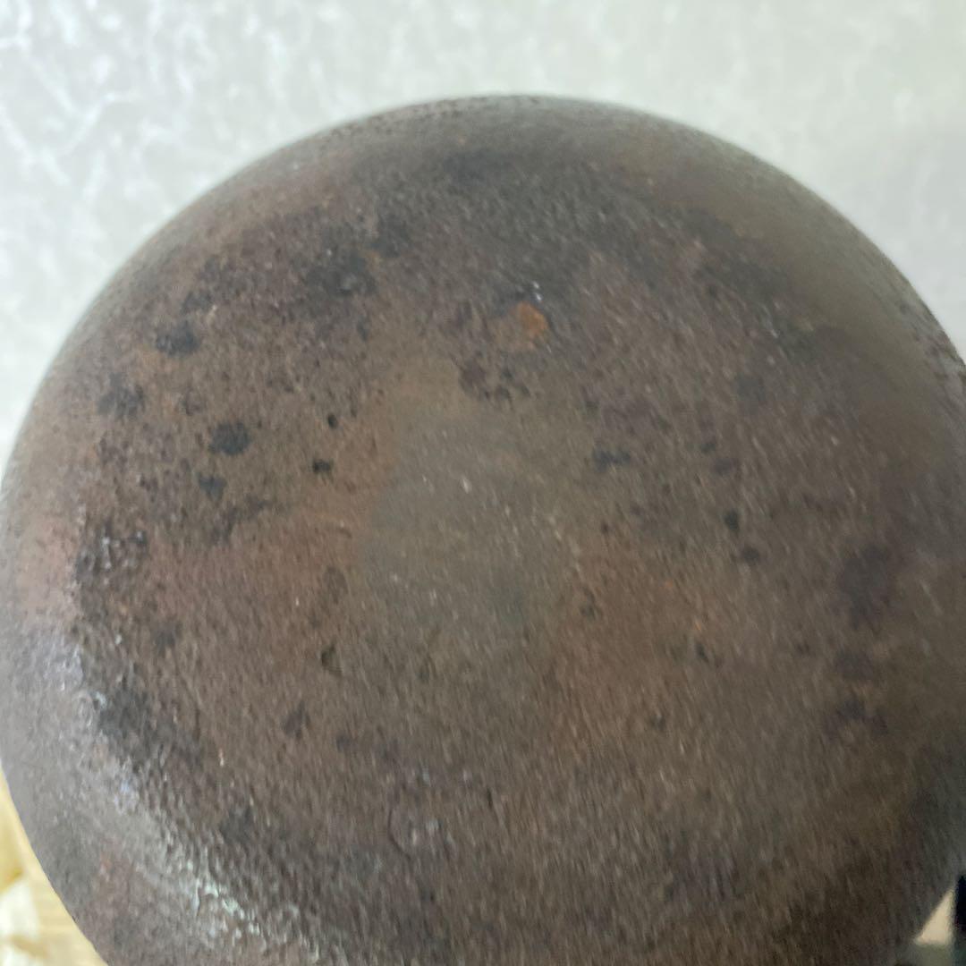 人間国宝　高橋敬典　糸目筒釜　茶道具