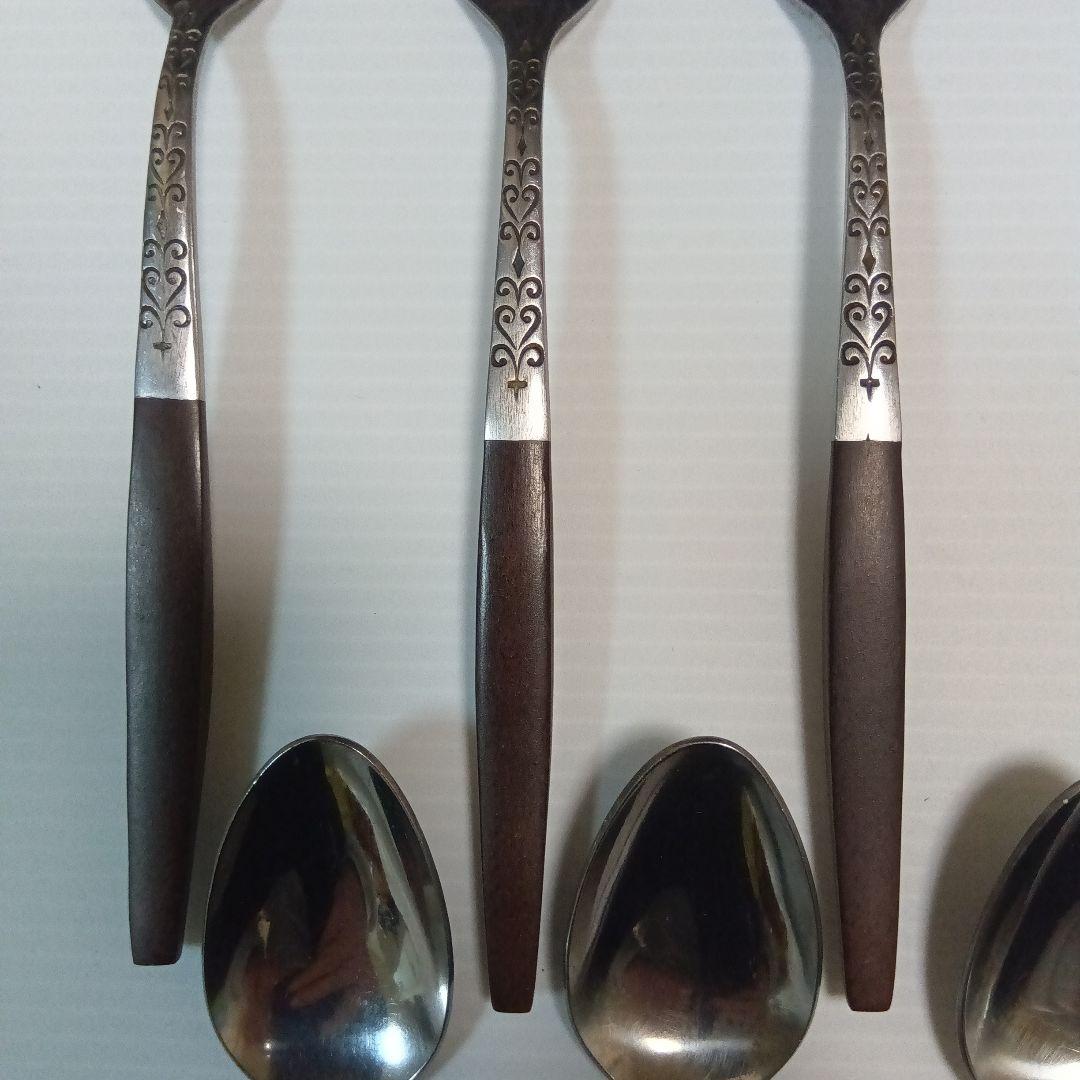 ミッドセンチュリー　カトラリー　フォーク/ ナイフ／スプーン２種　３セット12本