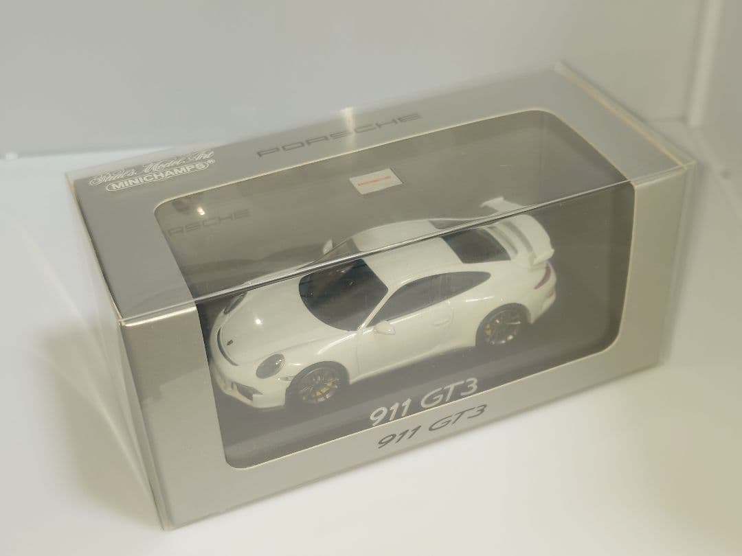 ミニチャンプス ポルシェ 911 GT3 1/43 ミニカー ホワイト