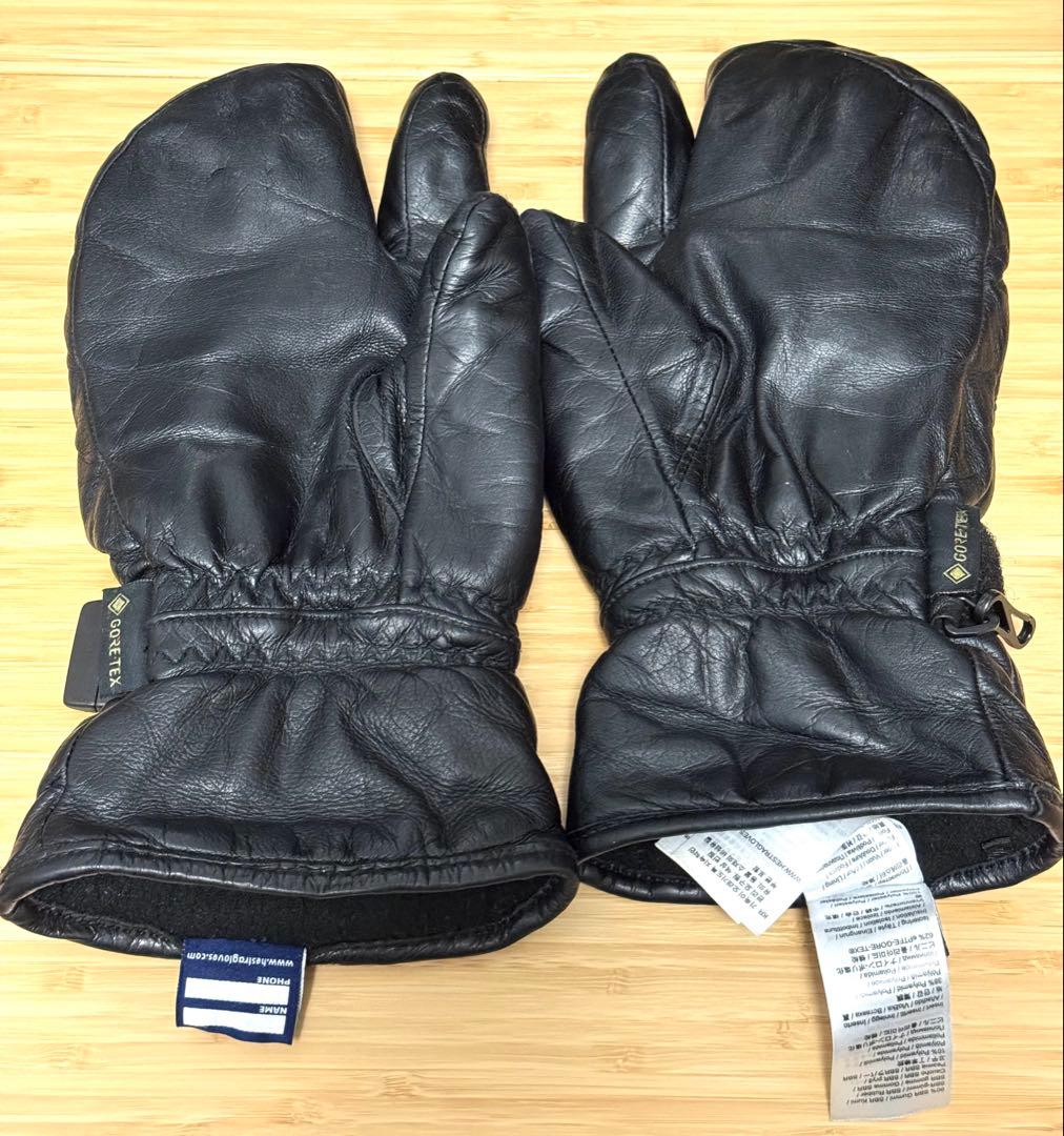 HESTRA 3-FINGER GTX FULL LEATHER 黒　19-20