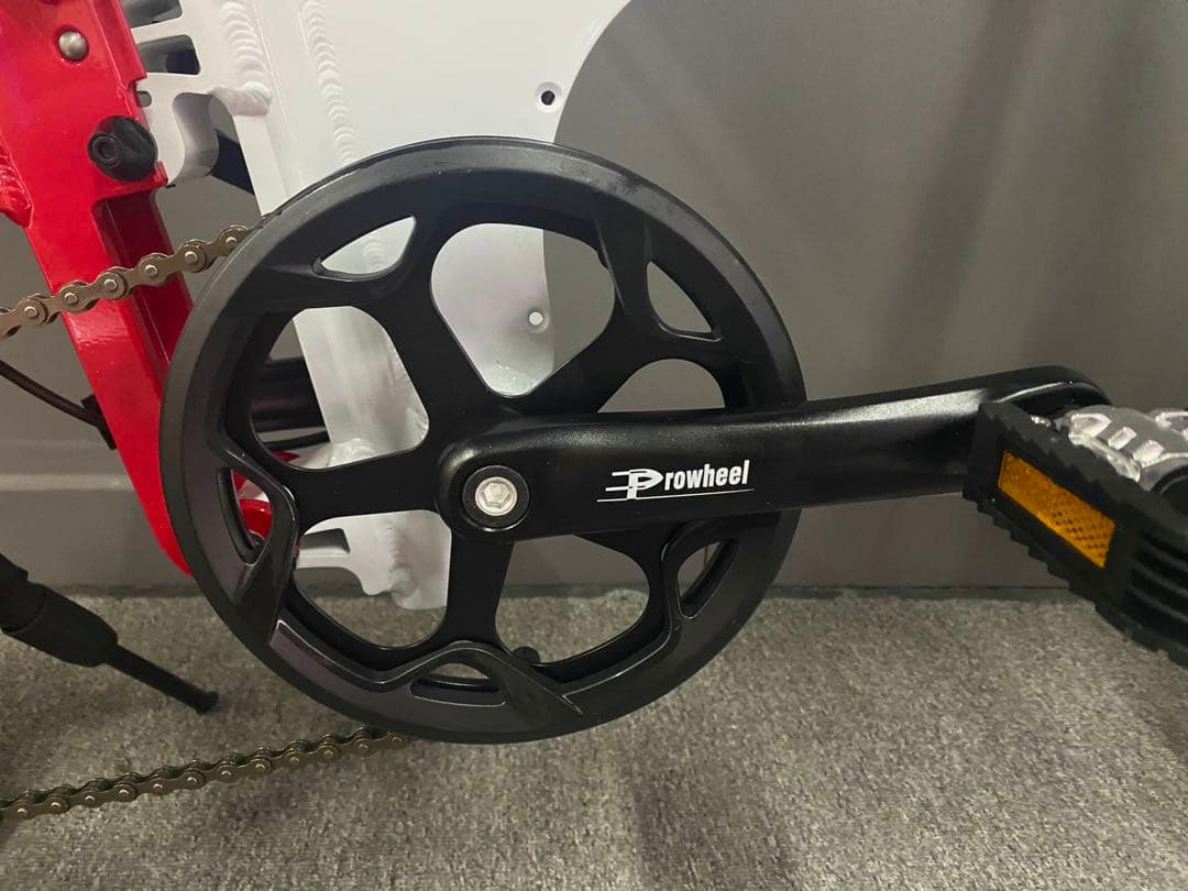 16インチ 軽量アルミPANTHER 三折りたたみ自転車 シングルスピード