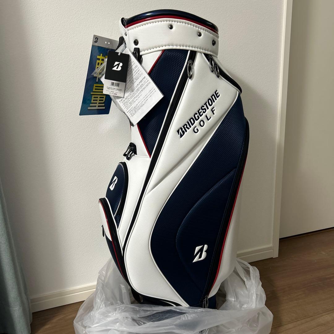 ブリジストン キャディバック ホワイト×ネイビー 軽量 新品未使用