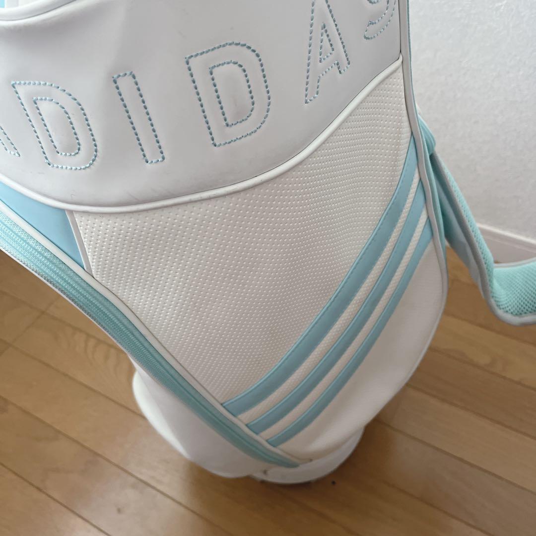 K102 adidas 軽量 スリーストライプ キャディバッグ