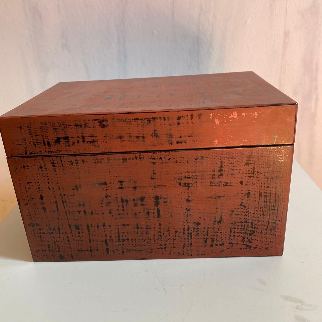 利休茶箱　根来塗り