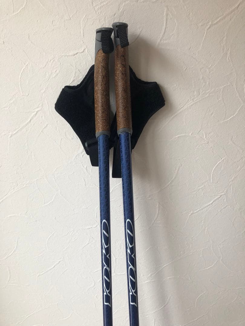 YOKO クロスカントリースキー用ストック 150cm ネイビー