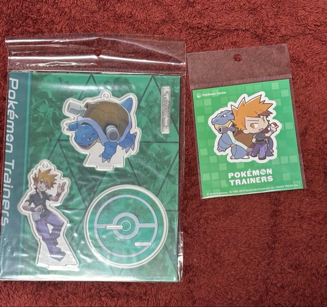 ポケモン　グリーン カメックス アクリルスタンド キホルダー&ステッカー