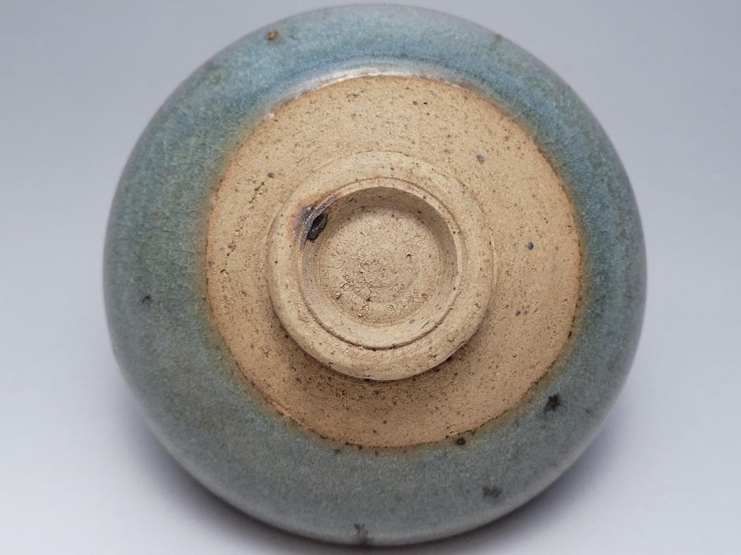 天藍釉 均窯 紅斑窯変 茶杯 宋元時代 幅約9cm