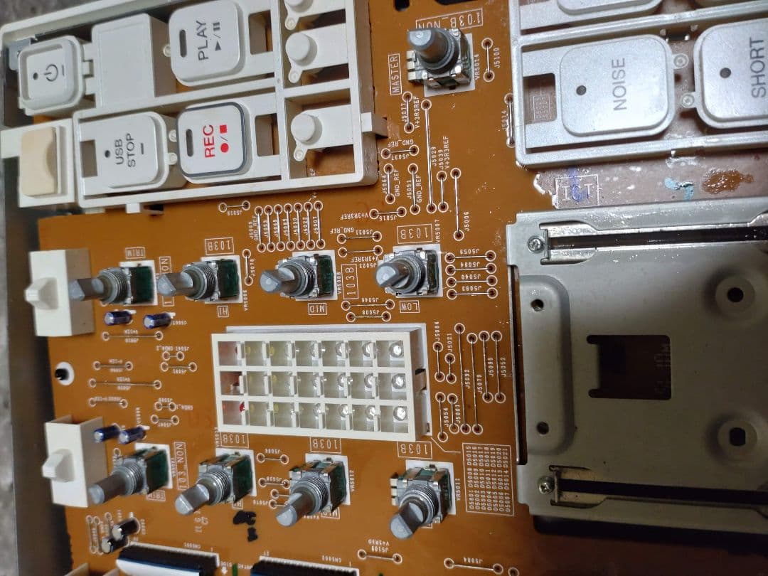 Pioneer DJM-350 動作確認済み　クロスCHフェーダー交換　レア色