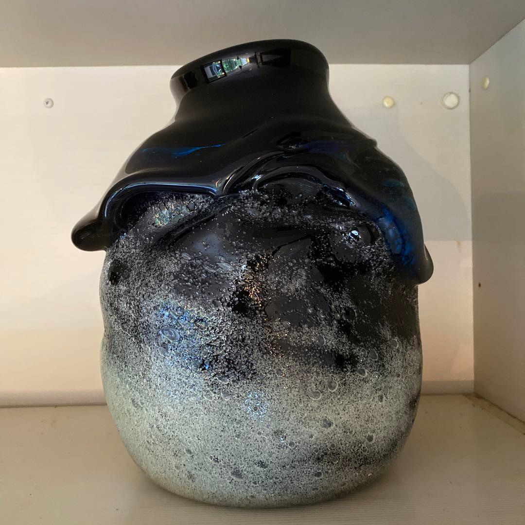 琉球ガラス　大型花瓶