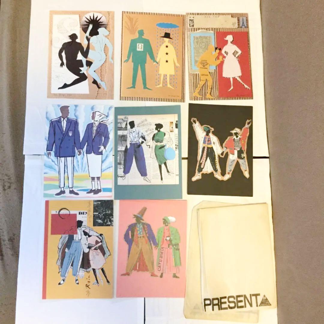 F 1984年 1987年 頃 ユニクロ ポストカード 8枚