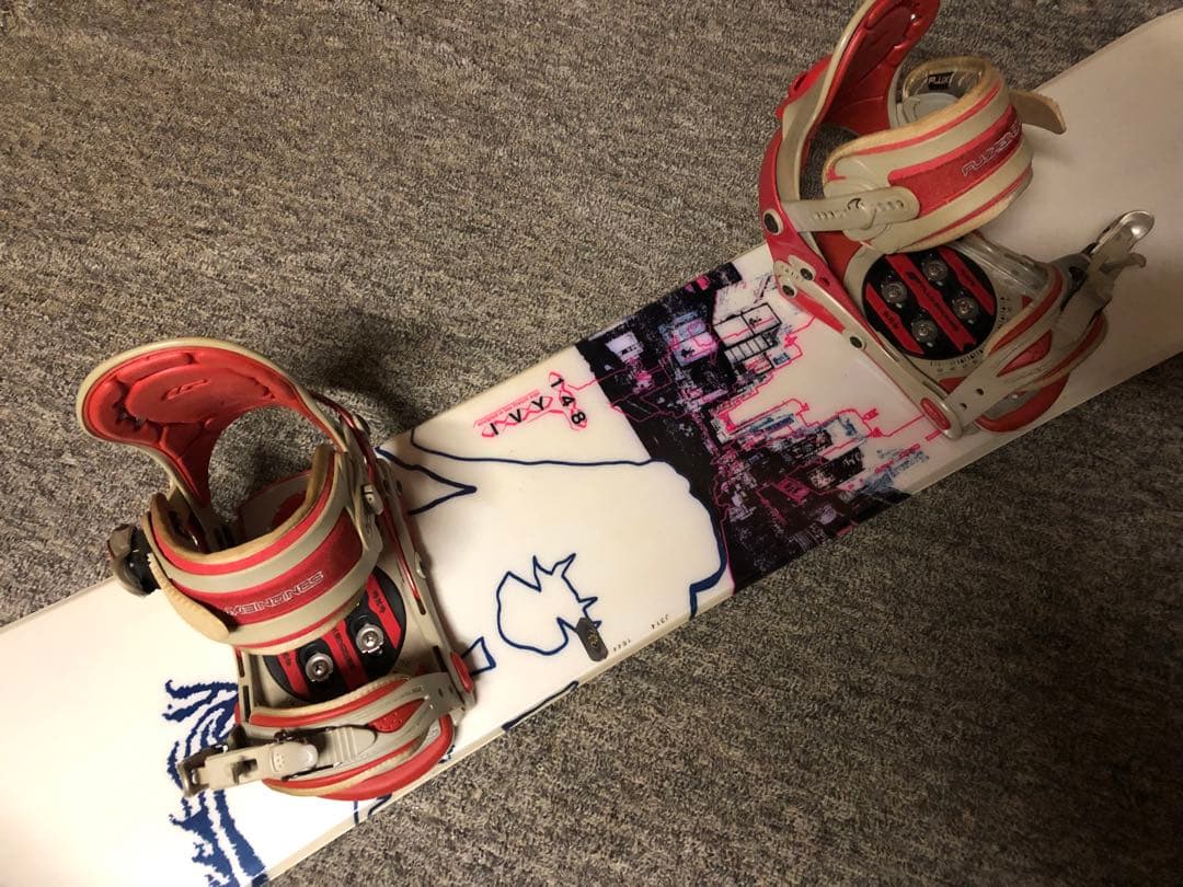 FLUX バインSalomonスノーボード 148cm 2点セット