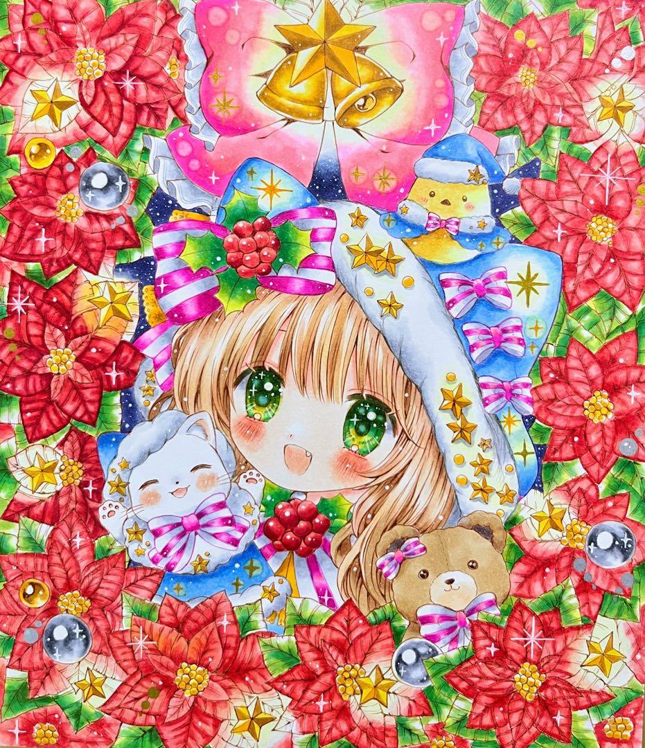 ポインセチア・✽・*:.。 。.:*・゜✽.。ネコの女の子♡