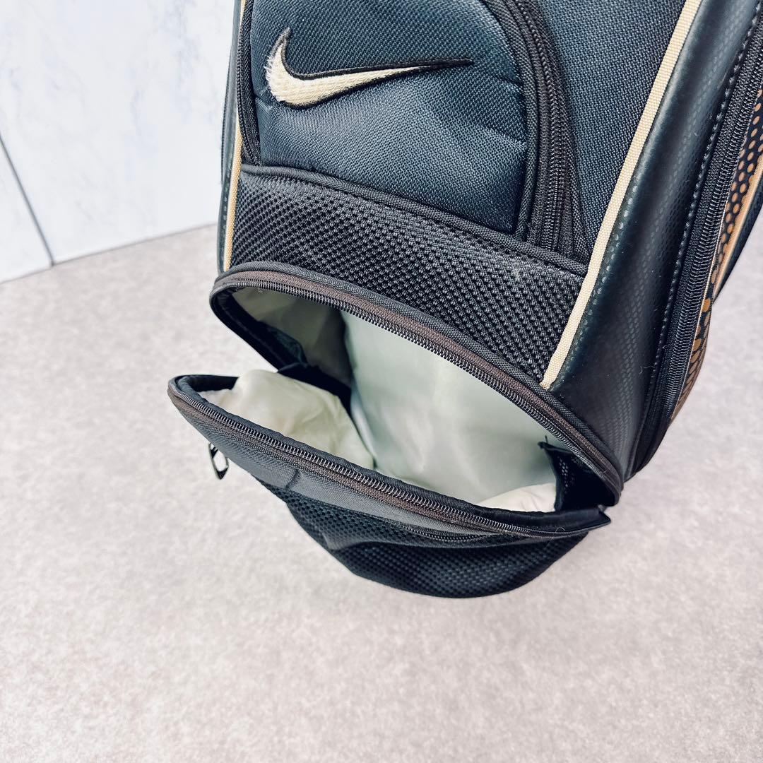 NIKE GOLF キャディバッグ 9インチ ゴルフバッグ 黒 軽量 ブラック