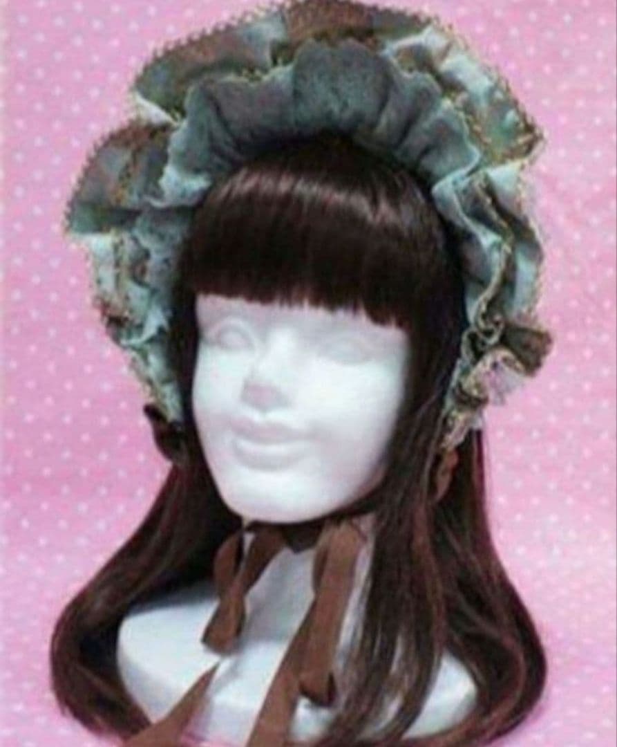 タグ付き未使用品　Musee du Chocolatハーフボンネット　ミント